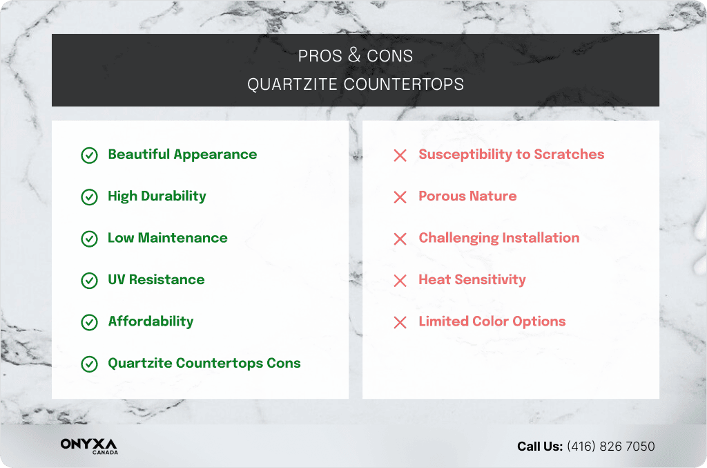 Top Types of Kitchen Countertops in 2024 5 Pros and Cons Quartzite Countertops